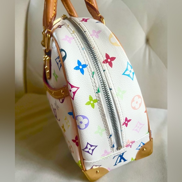 Louis Vuitton White Multicolor Satchel - Picture 4 of 8